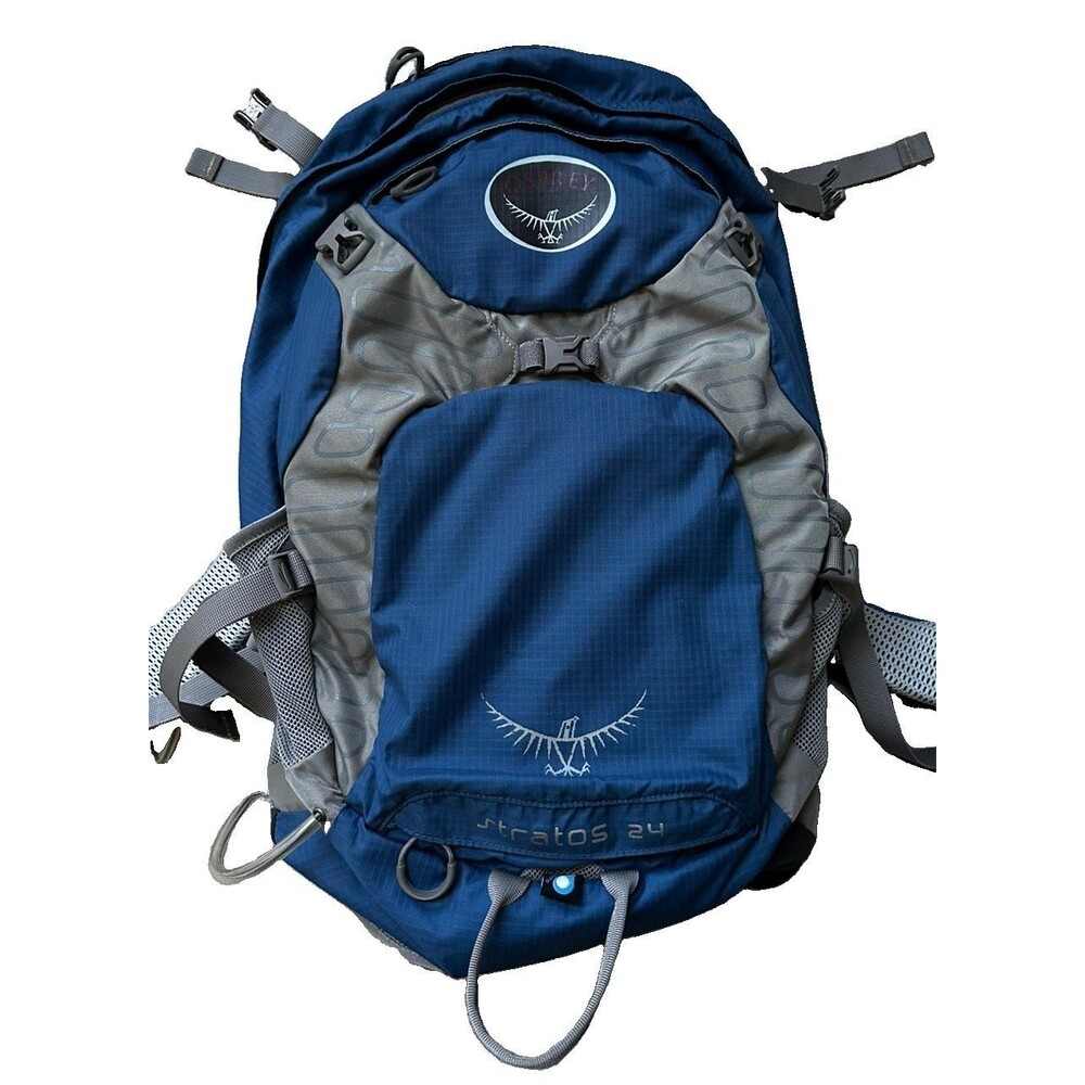 Osprey Stratos 24 Hiking Daypack Backpack Air Speed Blue & Gray Adventure